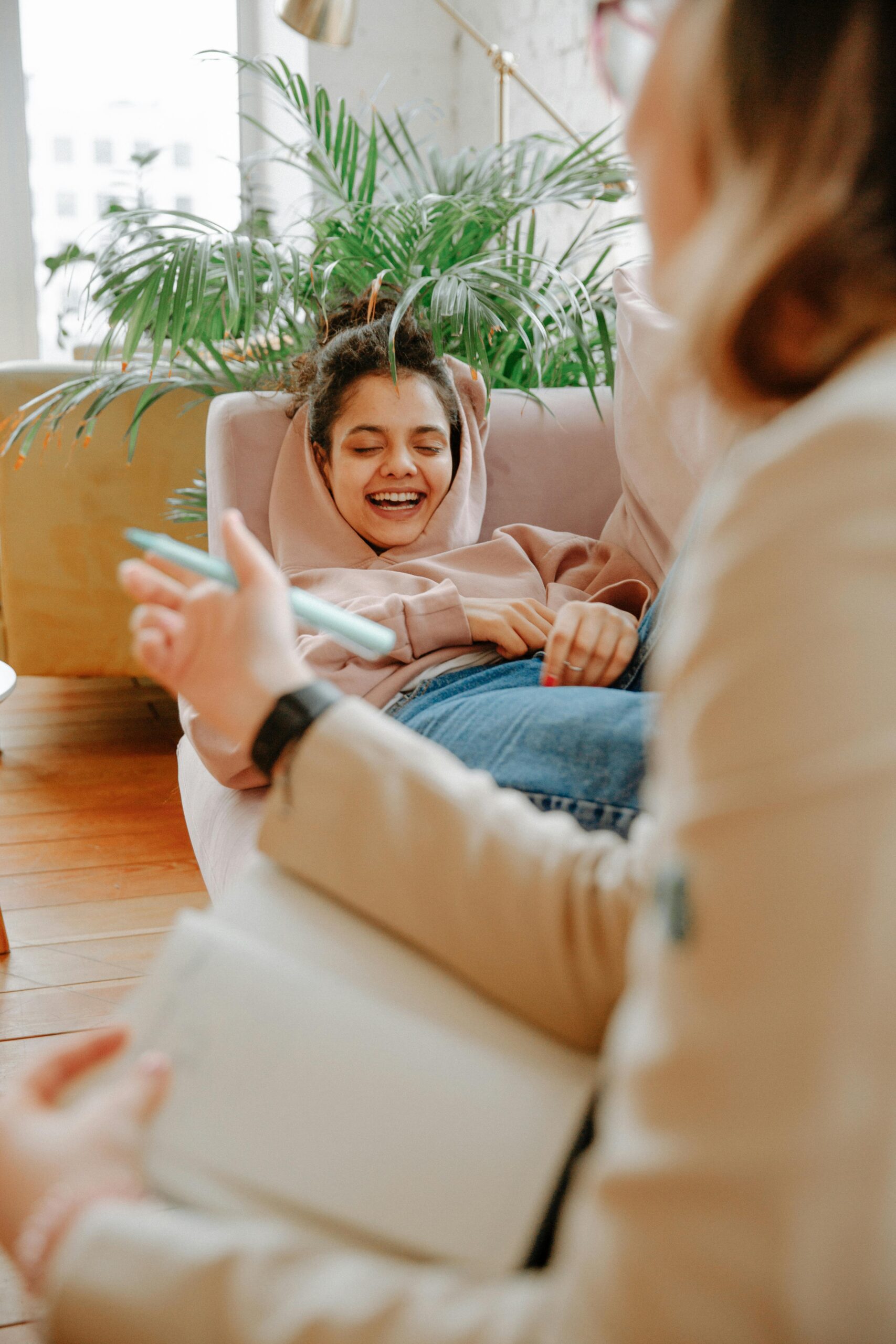 Therapist and client practicing mindfulness techniques in a calm Chicago therapy office